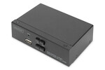 Przełącznik KVM, 2 portowy, 4K 30Hz, 4xHDMI IN, 1xHDMI OUT, 2xUSB A, 2x Audio IN&OUT