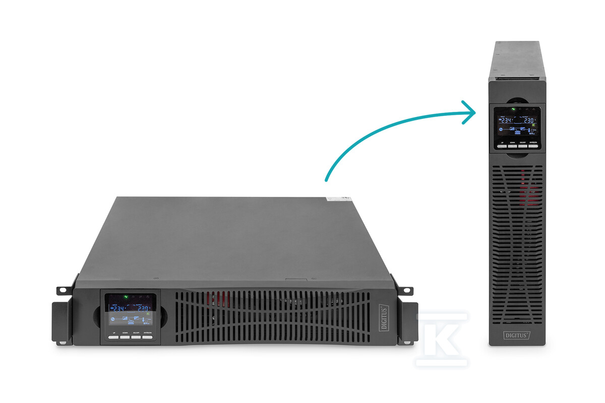 Zasilacz awaryjny UPS Online Rack 19" - DN-170106