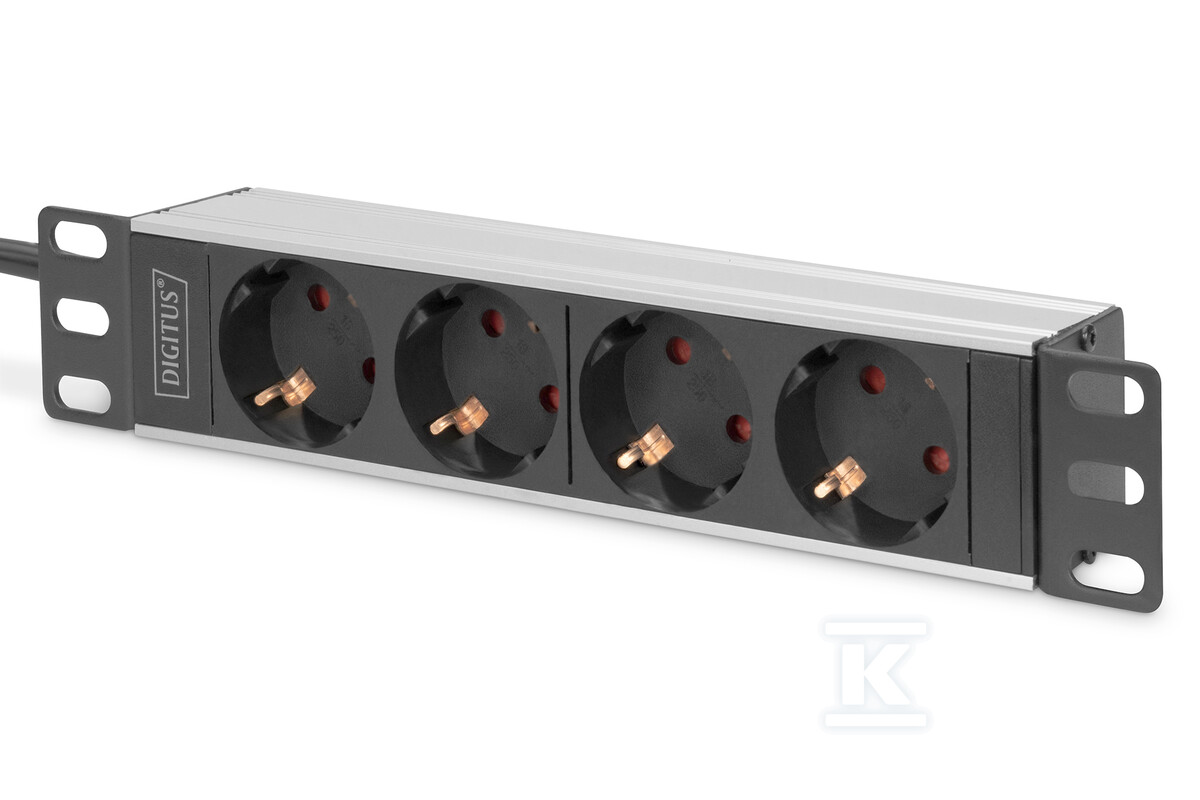 Listwa zasilająca PDU 10" Rack 4x - DN-95418