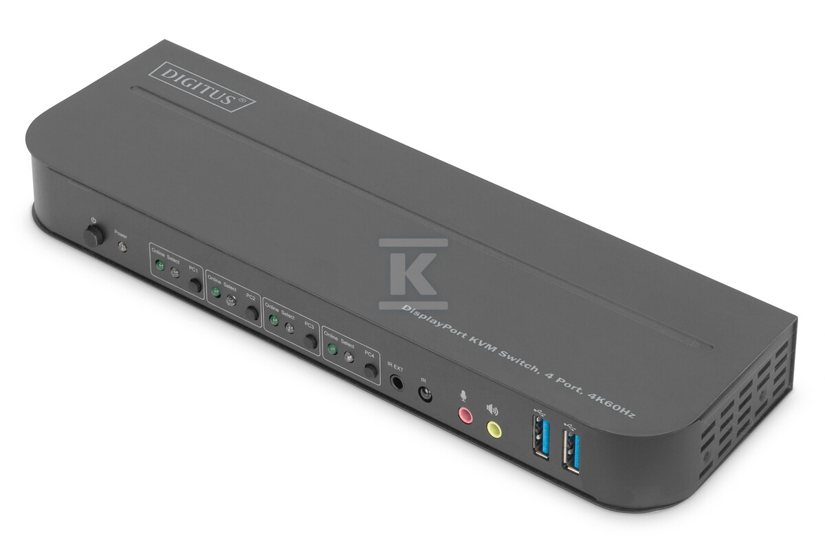 Przełącznik KVM, 4 portowy, 4K 60Hz, - DS-12890