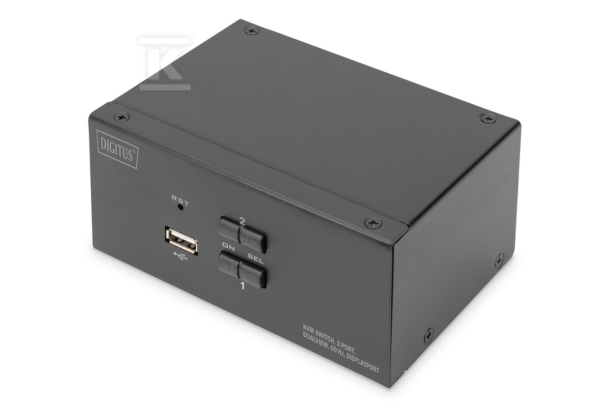 Przełącznik KVM, 2 portowy, 4K 60Hz, - DS-12862