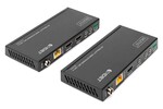 Przedłużacz/Extender HDMI HDBaseT 150m kat.5e/6/74K 60Hz PoC (Power over Cable) IR audio (zestaw)