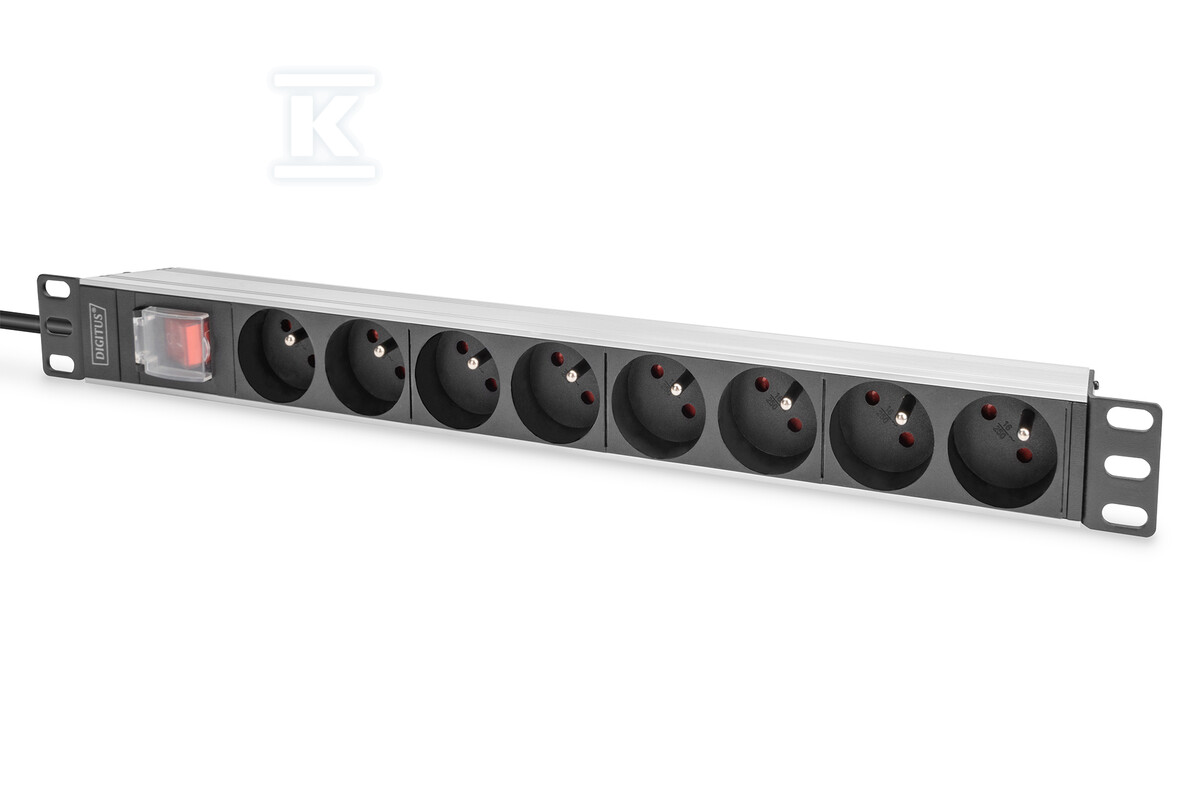 1U Aluminum PDU, rackmountable, 8x CEE - DN-95402-1-FR