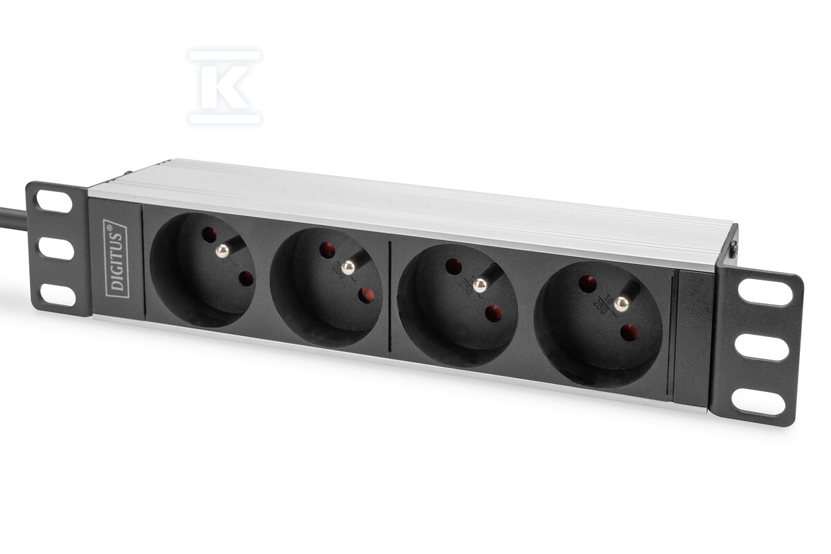1U Aluminum PDU, 254 mm (10") rack - DN-95418-FR