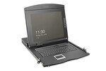 Konsola modularna KVM 19'' HD TFT, 8 portów HDMI, touchpad, klawiatura US, czarny