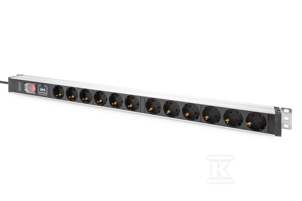 Listwa zasilająca PDU 0U, 12x - DN-95435