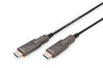 Kabel hybrydowy AOC HDMI 2.0 Premium High Speed Ethernet 4K60Hz UHD HDMI D/A HDMI D/A M/M czarny 10m