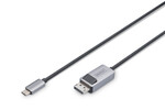 Kabel adapter PREMIUM 8K 30Hz USB Typ C/DisplayPort dwukierunkowy 1m