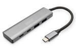 Hub USB Typ C 4-portowy 2x USB-A, 2x USB-C aluminium 10Gbps