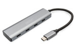 Hub USB Typ C 4-portowy 4x USB Typ C aluminium 5Gbps