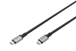 Kabel połączeniowy PREMIUM USB 4.0 Typ USB C/USB C M/M 20Gbps PD 3.0 60W 4K 60Hz czarny nylon 3m
