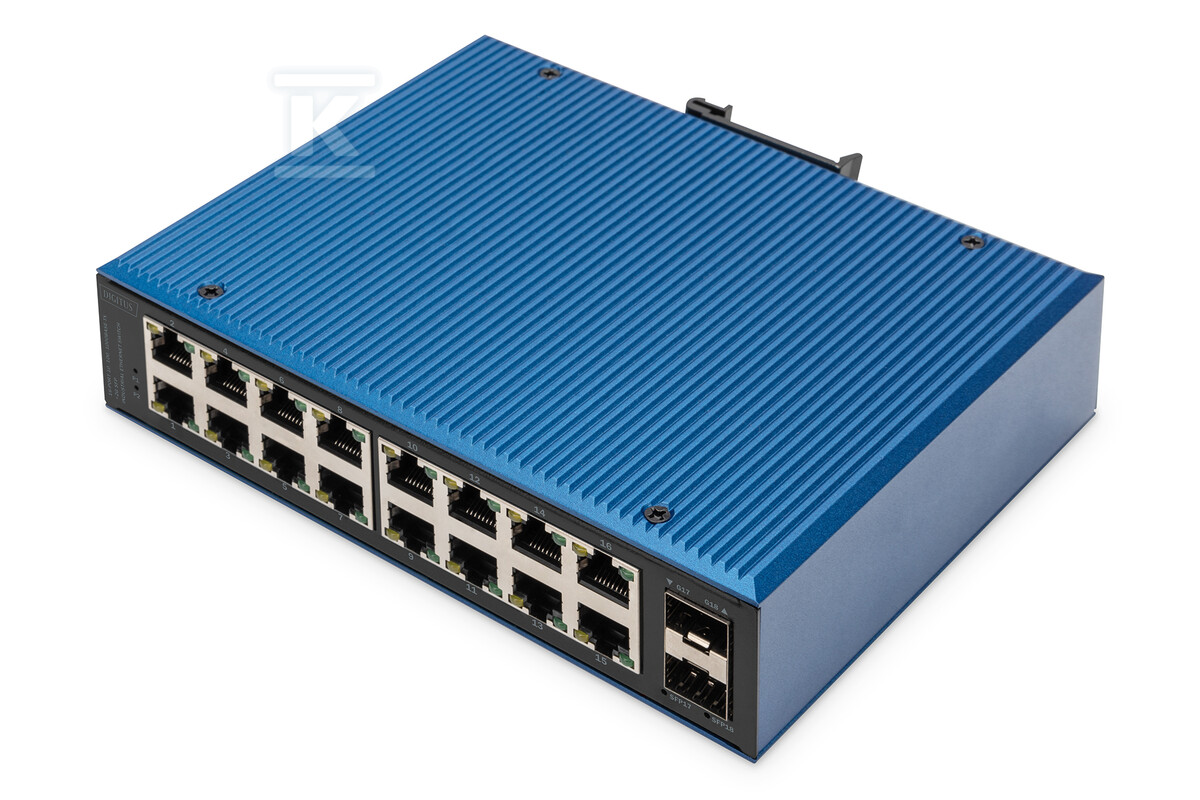 Przemysłowy switch 16x 1000Base-TX + 2x - DN-651138