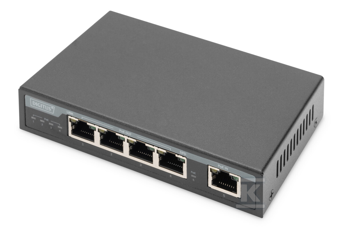 Przedłużacz/Extender PoE+ 4-portowy - DN-95128-1