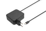 Ładowarka sieciowa zasilacz 1x USB-C PD 3.0 max. 100W GaN zintegrowany kabel 1,2m czarna