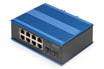 Industrial 8+2 -Port Gigabit Ethernet Switch8 Port GE RJ 54, 2 GE SFP Port