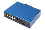 Industrial 8+4 10G SFP Port L2+ Gigabit Ethernet POE Switch 8 x GE RJ45 + 4 x 10G SFP Port