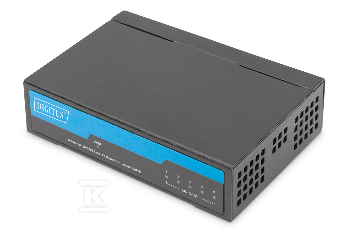 Switch niezarządzalny 5-portowy Gigabit - DN-80202-1