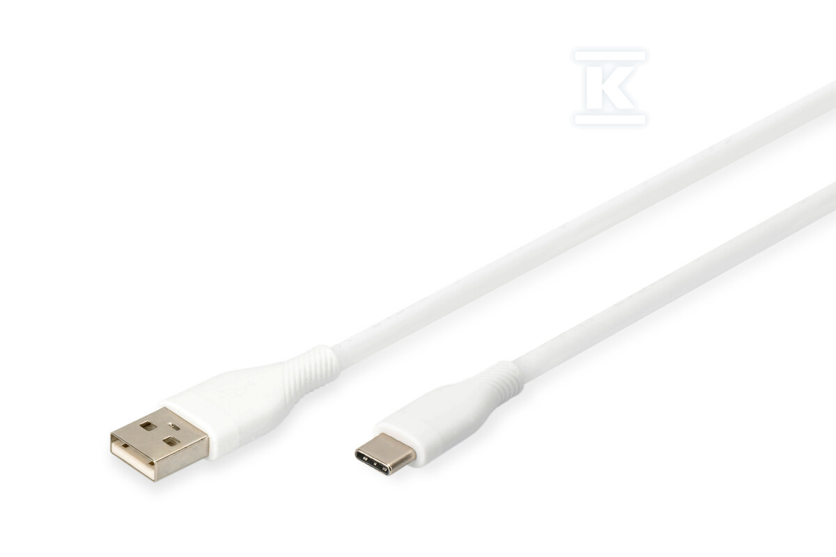 Kabel zasilający silikonowy USB-A - - AK-300340-005-W