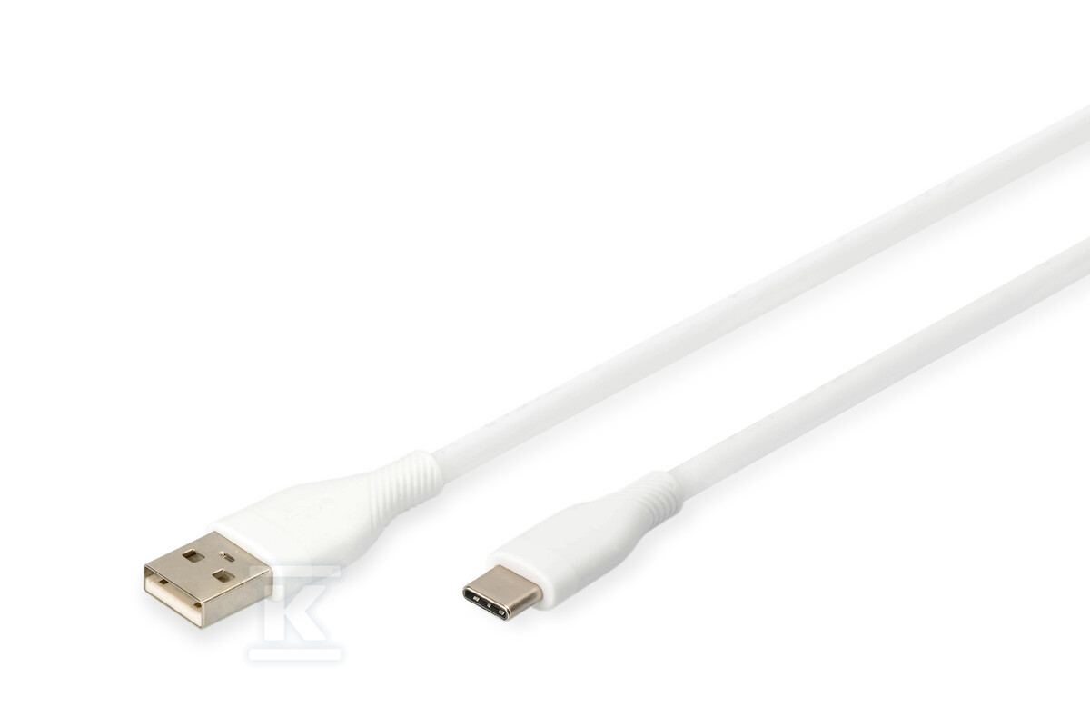 Kabel zasilający silikonowy USB-A - - AK-300340-020-W