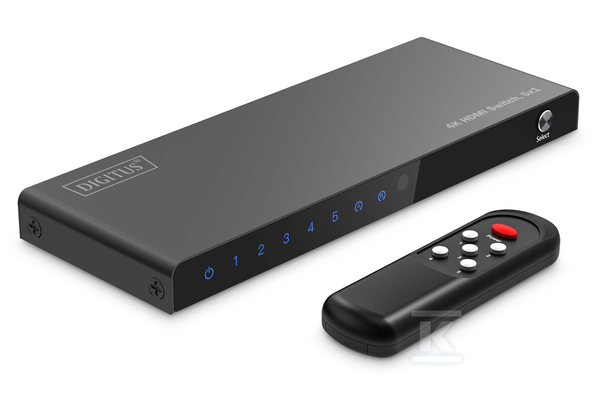 Przełącznik / Switch HDMI 5x1, 4K/60Hz - DS-55332