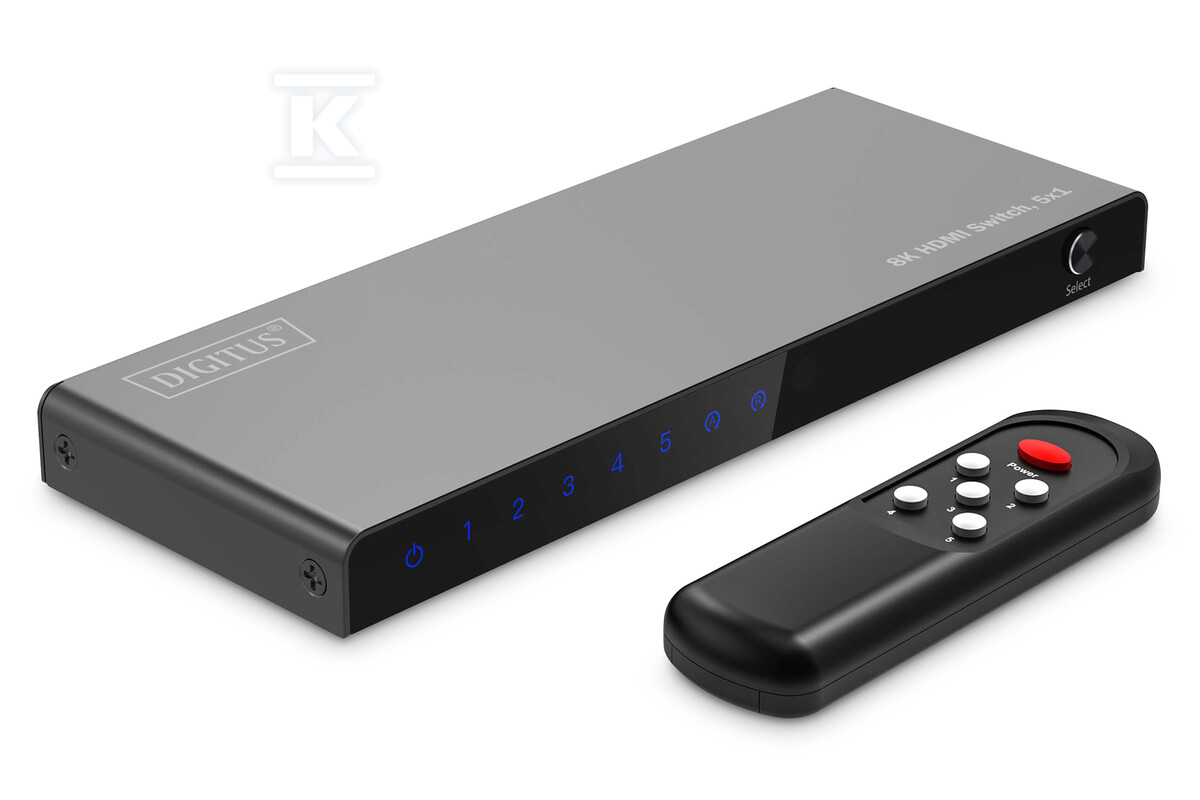 Przełącznik / Switch HDMI 5x1, 8K/60Hz - DS-55334