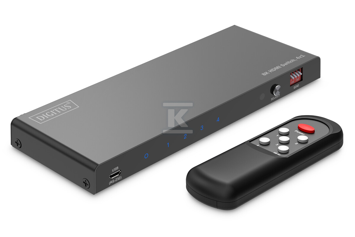 Przełącznik / Switch HDMI 4x1, 8K/60Hz - DS-55335