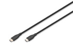 Kabel zasilający silikonowy USB-C - USB-C, USB 2.0 60W, 0,5m czarny