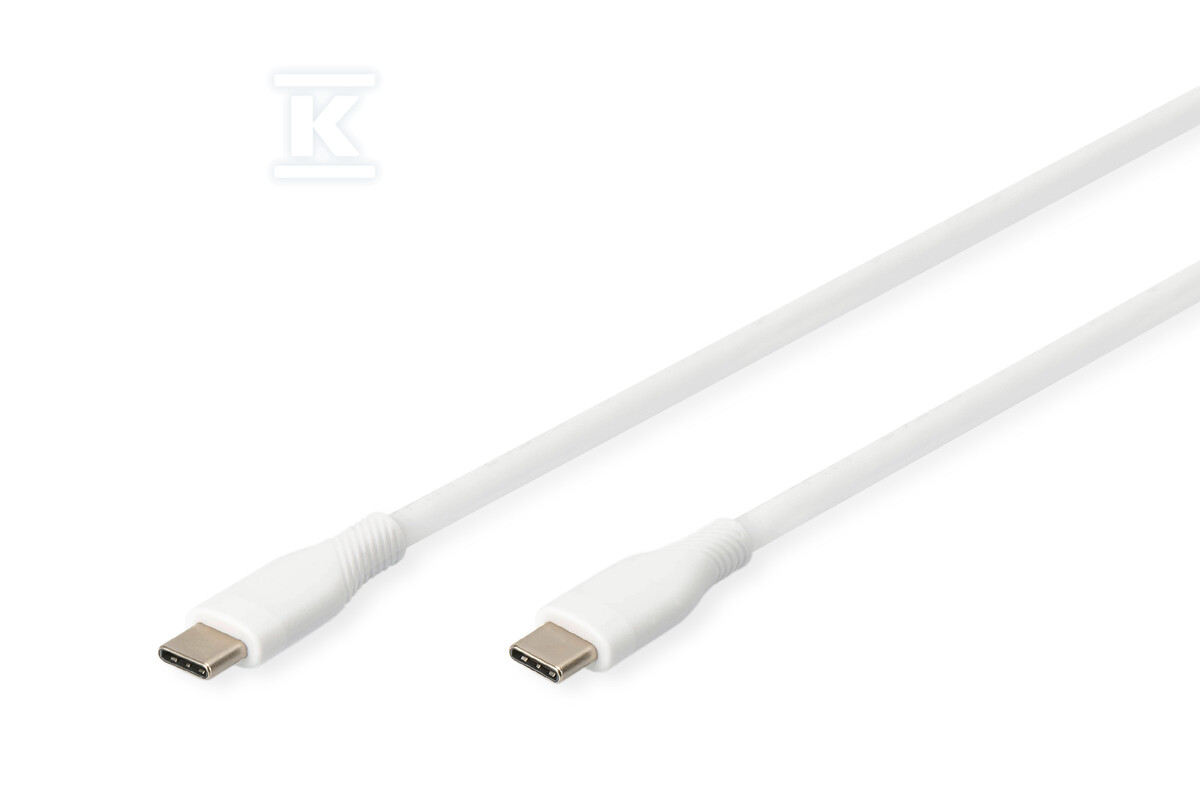 Kabel zasilający silikonowy USB-C - - AK-300341-020-W