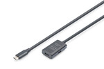 Kabel przedłużający aktywny, USB 3.2 Gen1, 5Gbps, USB-C - USB-C, 5m