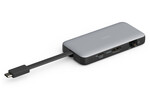 Stacja dokująca podróżna USB-C 7 portowa, max. 4K/60Hz z HDR, HDMI, USB-A 3.2 Gen1, Gigabit Ethernet SD/Micro SD, PD 100W
