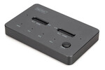 Stacja dokująca dysków z funkcją klonowania USB-C 3.1 Gen2 10Gbps SSD M.2 NVMe (max. 2x 4TB) Funk cja Offline Clone Czarna