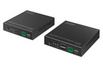 Przedłużacz (extender) światłowodowy HDMI 4K/60Hz z KVM USB 1.1 przez IP 1G lub do 40km/300m, max. 2 53 odbiorniki, HDMI Loop-Out, Audio - zestaw