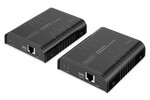 Przedłużacz (extender) po skrętce kat.6 HDMI 4K/60Hz z KVM USB 2.0 przez IP 1G lub do 120m/200m, max . 253 odbiorniki, ekran dotykowy - zestaw