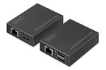 Przedłużacz (extender) po skrętce kat.6 HDMI 4K/30Hz z KVM USB 1.1 do 40m/70m, max. 253 odbiorniki, sterowanie IR - zestaw