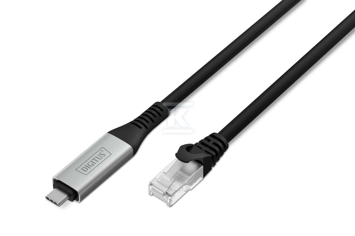 Kabel adapter USB-C – RJ45 Kat. 6A - AK-300601-030-S