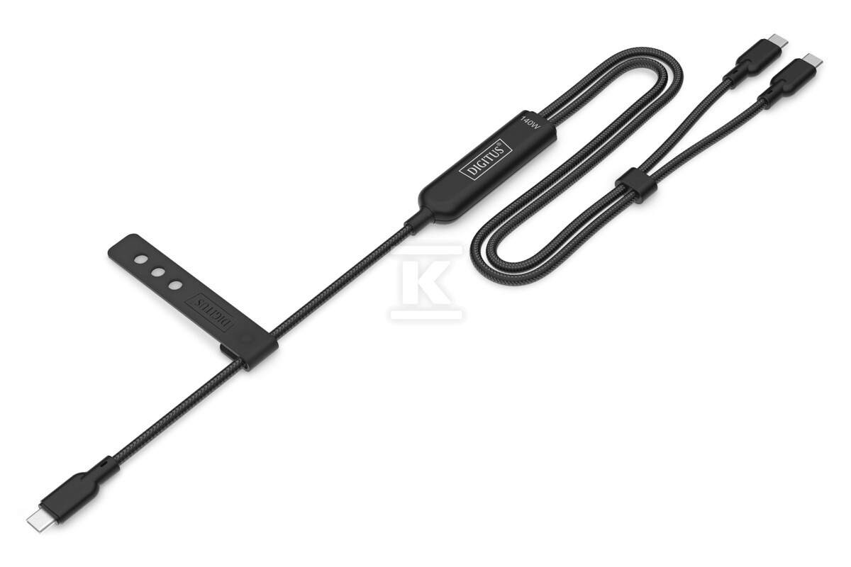 Kabel zasilający 2 w 1 USB-C - 2x - AK-300170-018-S