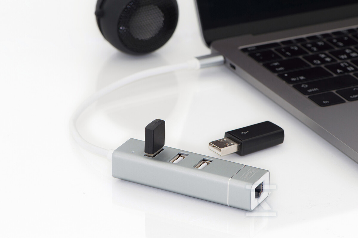 HUB 3-portowy USB 2.0 HighSpeed z Typ C - DA-70253