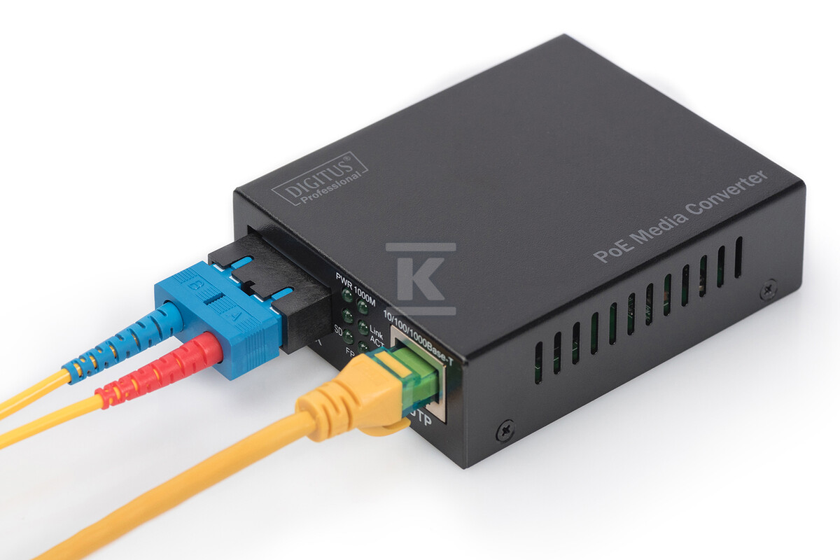 Konwerter mediów Gigabit PoE, RJ45 / - DN-82150