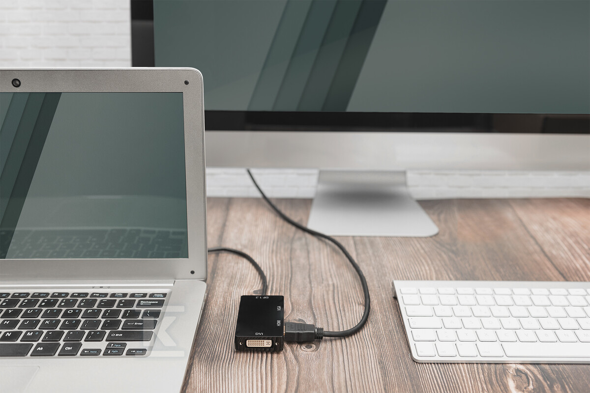 Kabel DP/HDMI+DVI-I+VGA M/Ż czarny - AK-340418-002-S