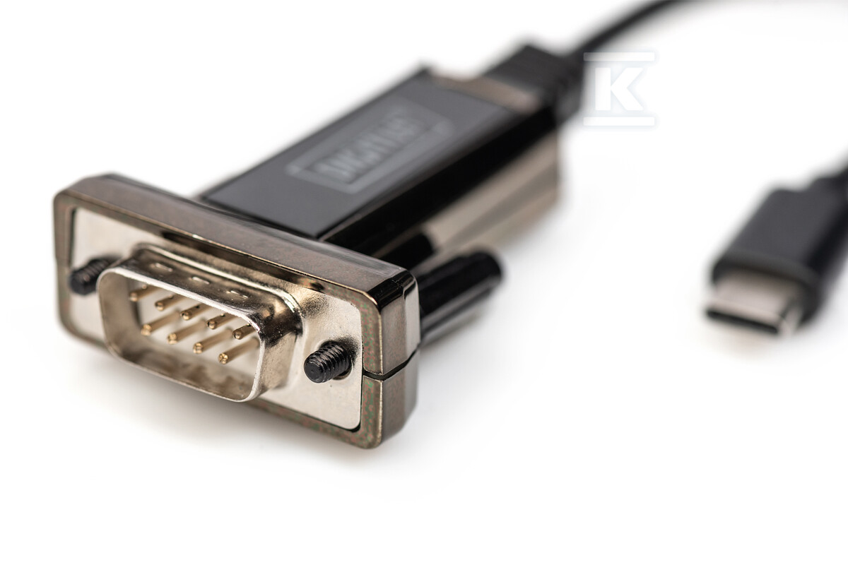 Kabel adapter USB-C 2.0 męski do RS232 - DA-70166