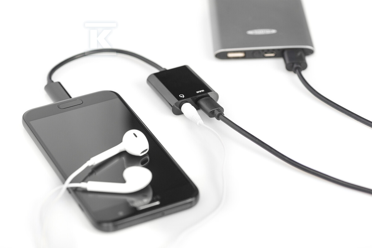 Kabel USB Typ C MiniJack 3.5mm + USB C - AK-300400-002-S