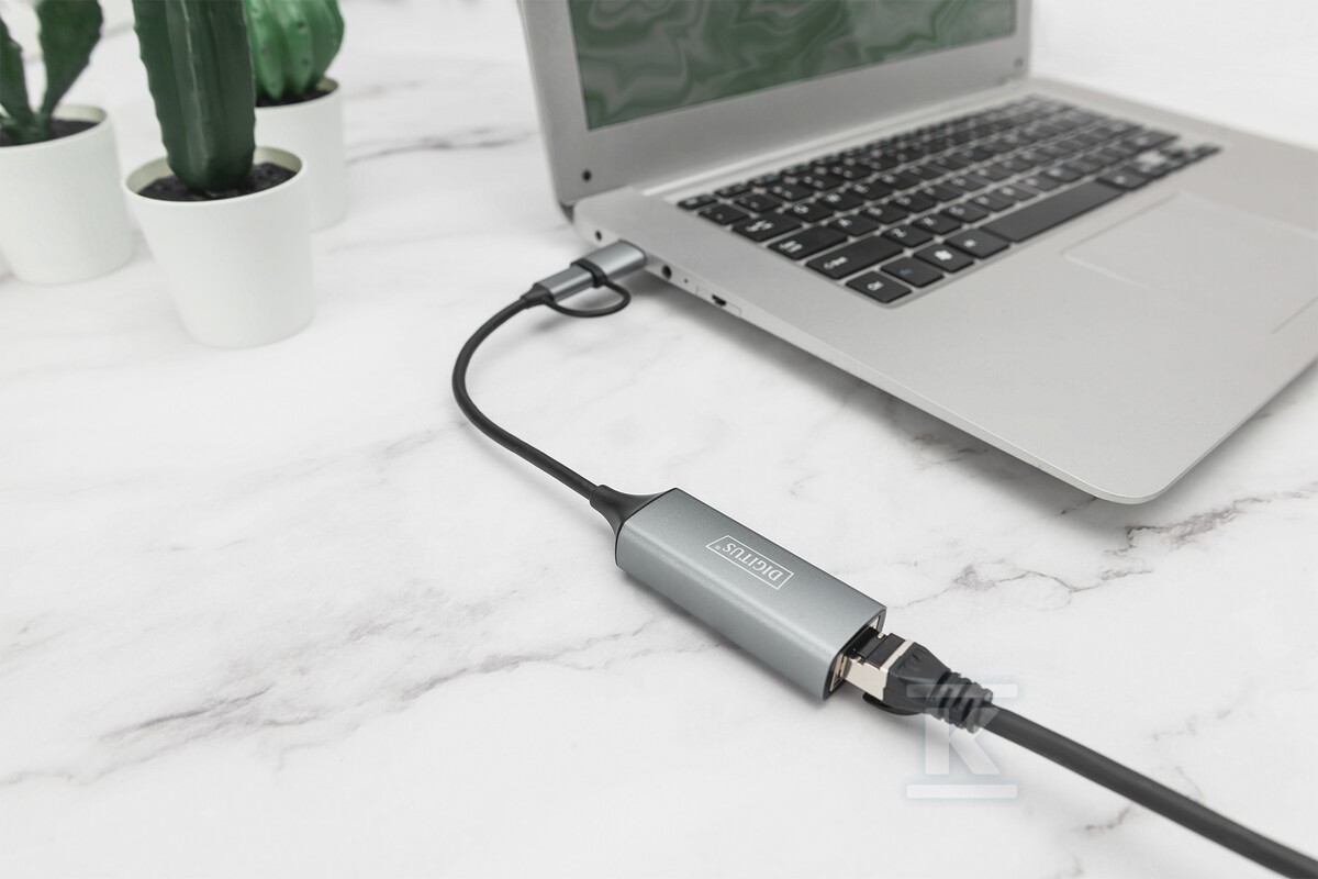 Adapter USB Typ-C na Gigabit Ethernet - DN-3028