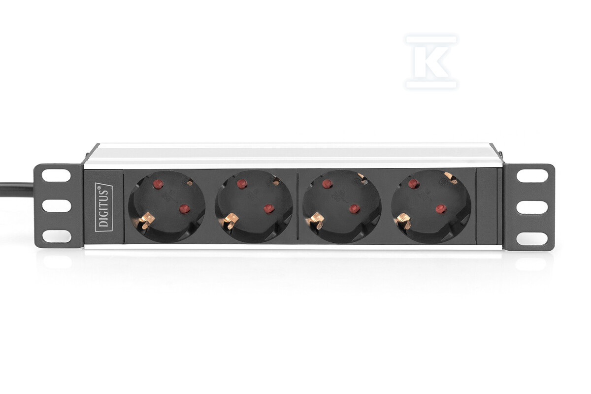 Listwa zasilająca PDU 10" Rack 4x - DN-95418
