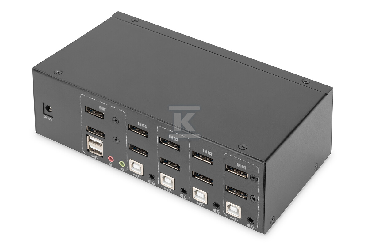 Przełącznik KVM, 4 portowy, 4K 60Hz, - DS-12882
