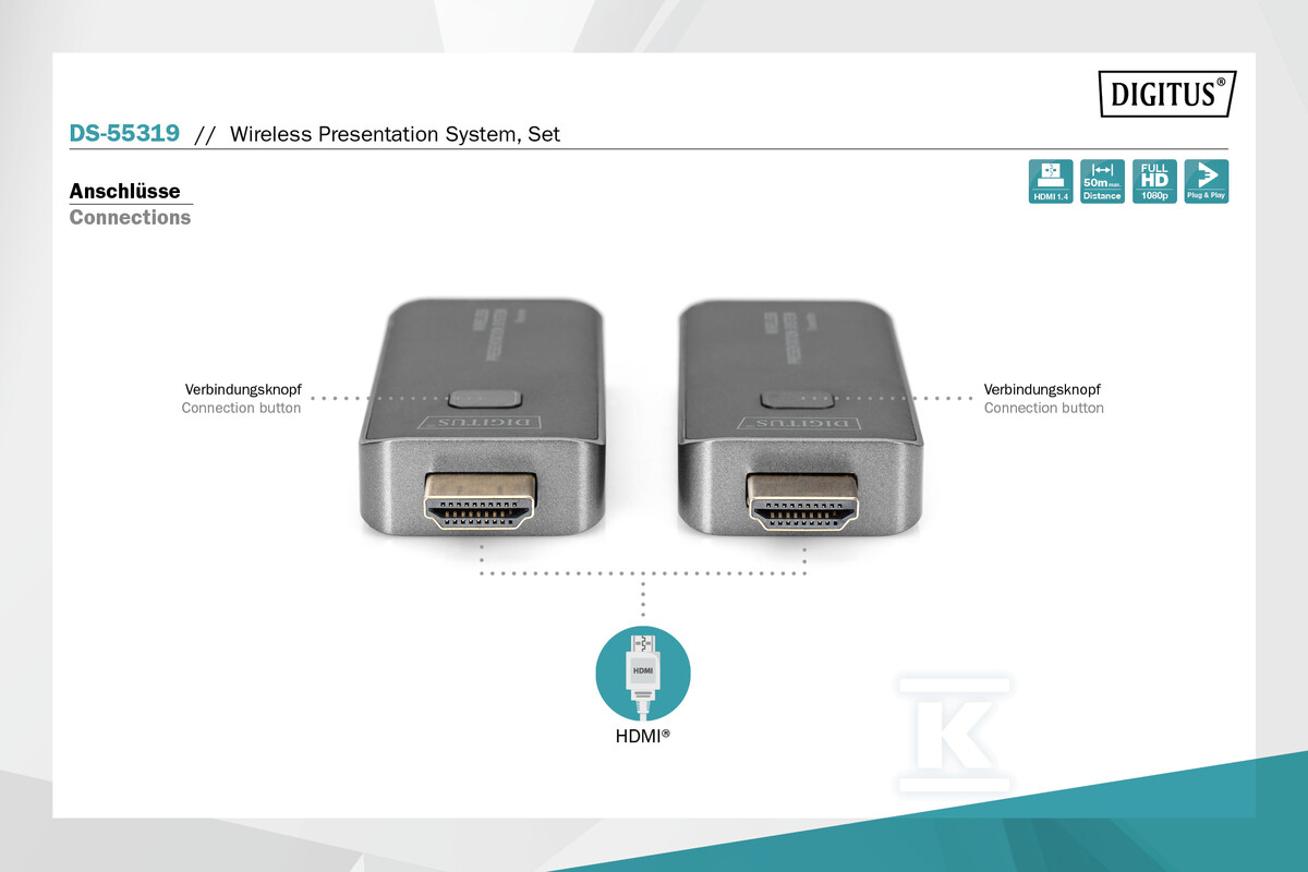 Przedłużacz/Extender HDMI - DS-55319