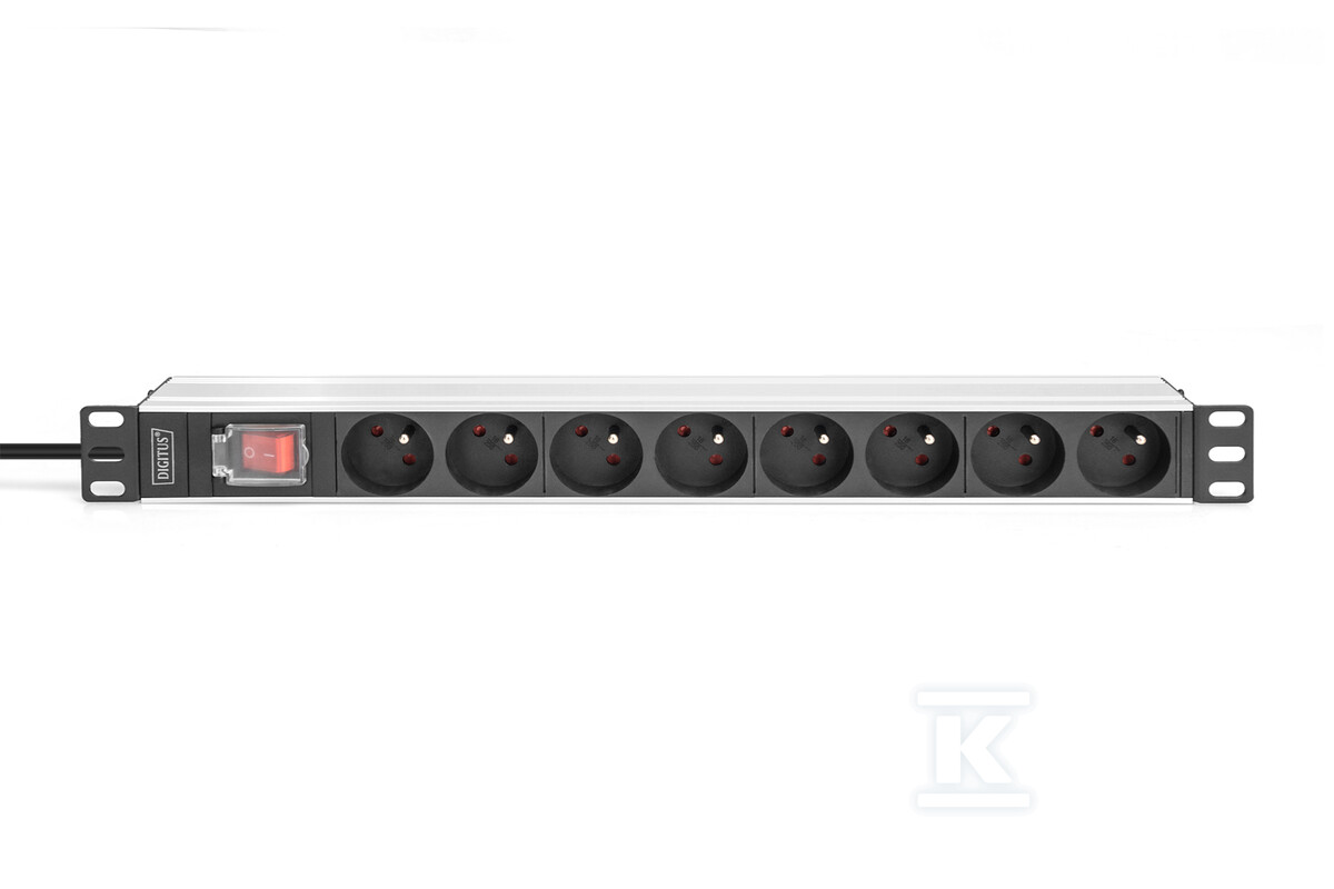1U Aluminum PDU, rackmountable, 8x CEE - DN-95402-1-FR
