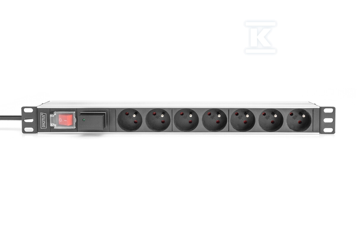 1U Aluminum PDU, rackmountable, 7x CEE - DN-95407-FR