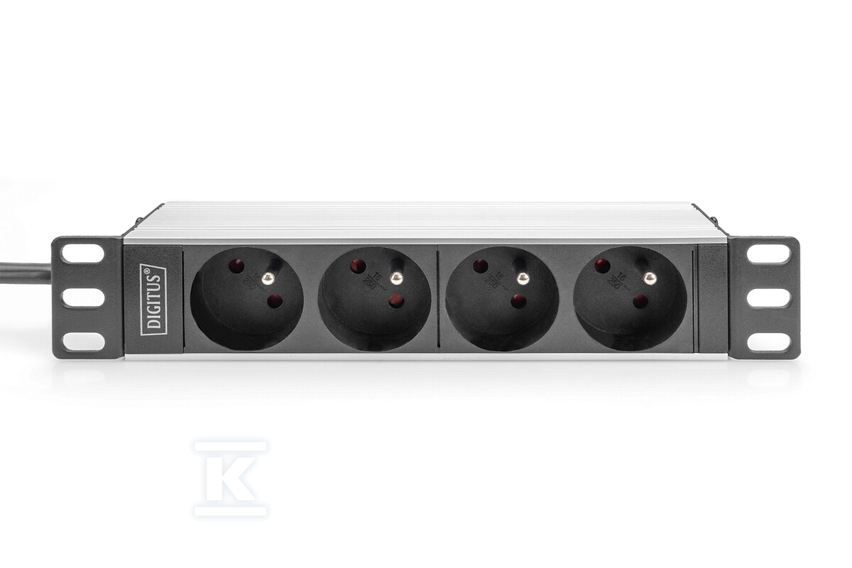 1U Aluminum PDU, 254 mm (10") rack - DN-95418-FR