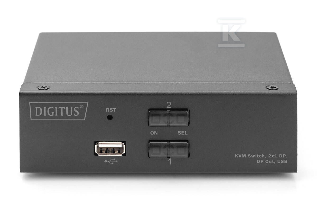 Przełącznik KVM, 2 portowy, 4K 60Hz, - DS-12851