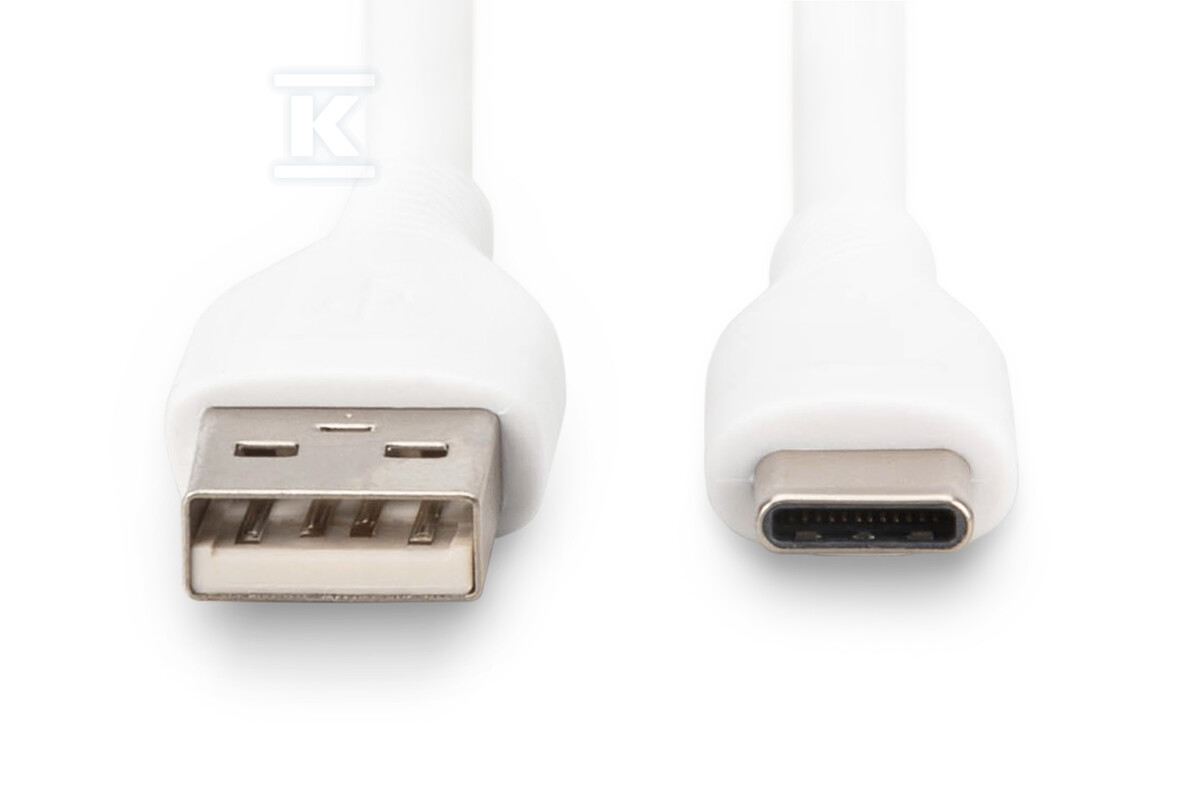 Kabel zasilający silikonowy USB-A - - AK-300340-005-W